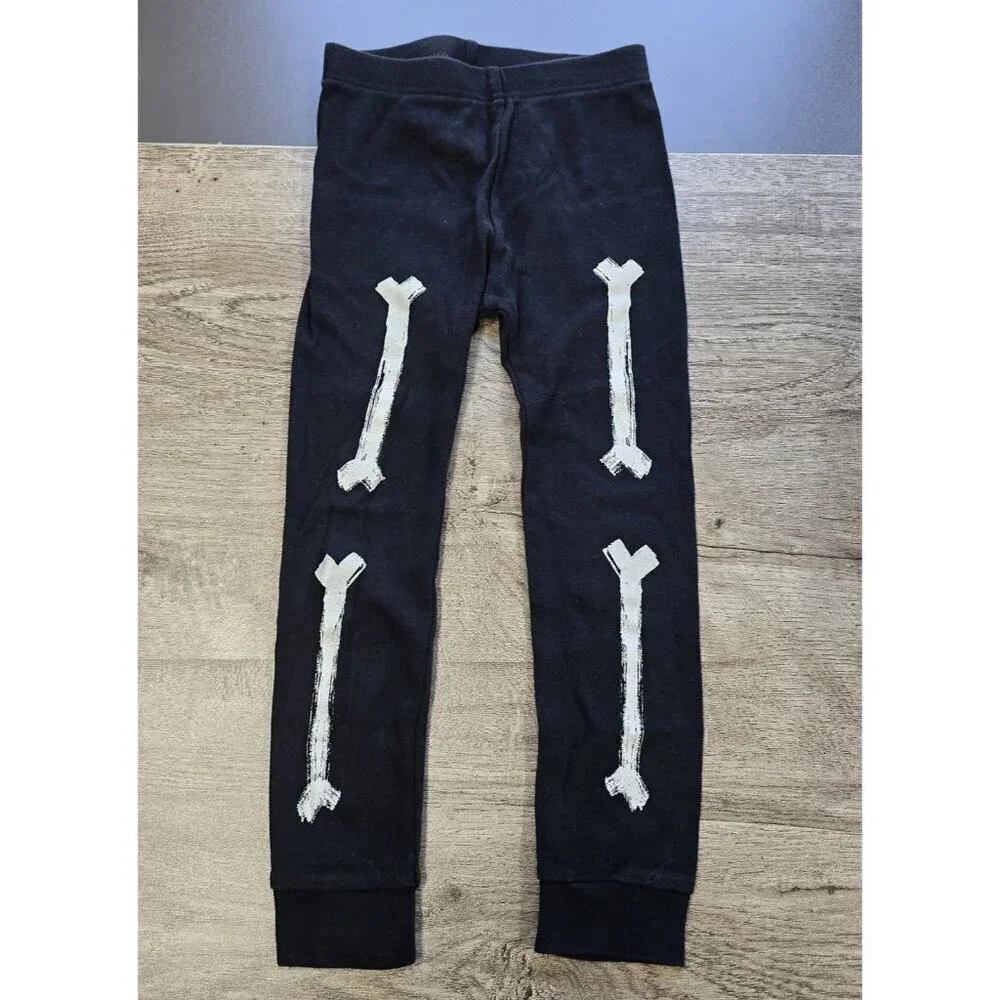 Baby Gap Factory Skeleton Halloween Pajamas Set Kids Unisex Boys Girls Size 4